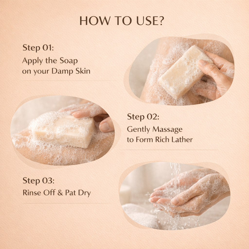 Sandalwood Soap Pack of 3 – Natural Chandan Bath Soap for Glowing & Refreshing Skin