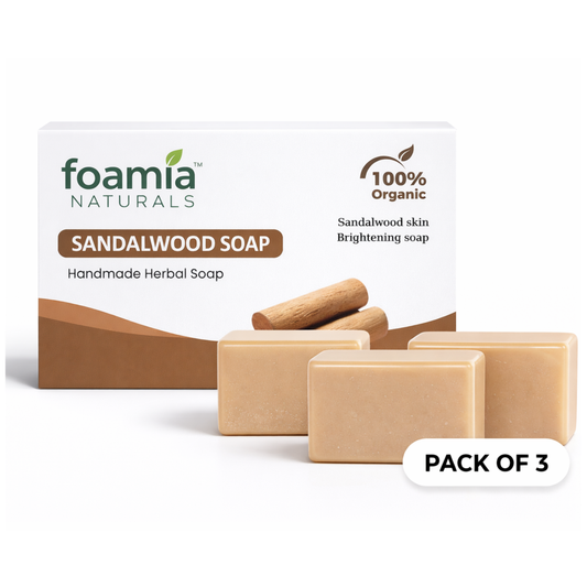 Sandalwood Soap Pack of 3 – Natural Chandan Bath Soap for Glowing & Refreshing Skin