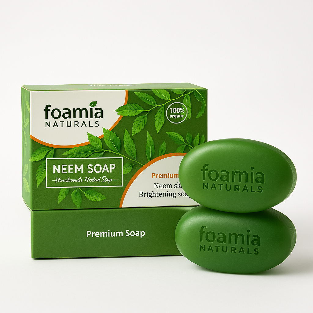 Neem Herbal Cleansing Soap – Round Bathing Bars (Pack of 3)